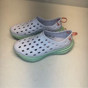 Stylish White and Green Women's Sandals